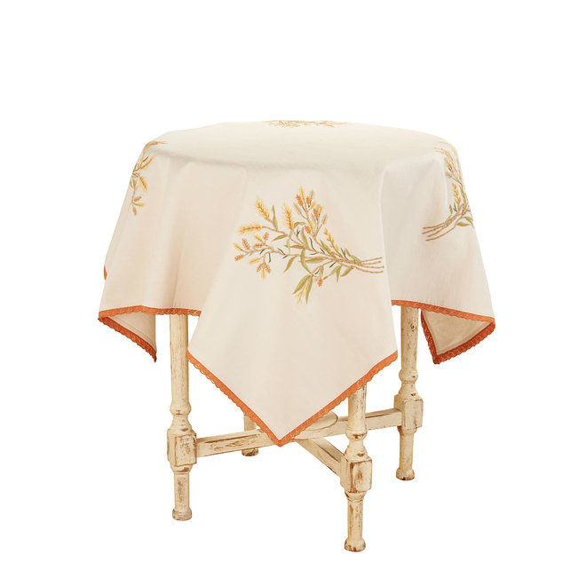 Golden Fields Square Tablecloth