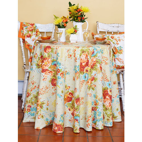 April Cornell Marion Harvest Round Table Cloth April Cornell Marion Harvest Round Table Cloth