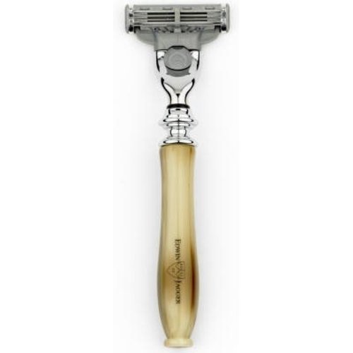 Edwin Jagger Edwin Jagger Chatsworth Imitation Light Horn Mach 3 Razor Edwin Jagger Edwin Jagger Chatsworth Imitation Light Horn Mach 3 Razor