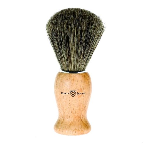 Edwin Jagger Edwin Jagger Pure Badger Shaving Brush with Beech Wood Handle Edwin Jagger Edwin Jagger Pure Badger Shaving Brush with Beech Wood Handle