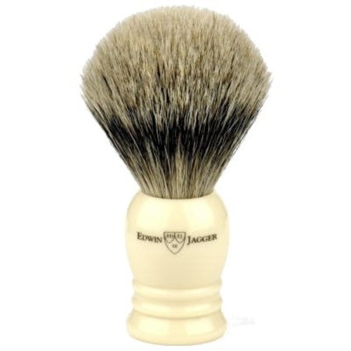 Edwin Jagger Edwin Jagger Super Badger Shaving Brush - Imitation Ivory Edwin Jagger Edwin Jagger Super Badger Shaving Brush - Imitation Ivory