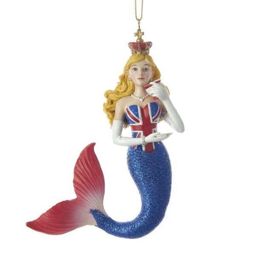 Kurt Adler 4" Kurt S. Adler Union Jack Mermaid Ornament Kurt Adler 4" Kurt S. Adler Union Jack Mermaid Ornament