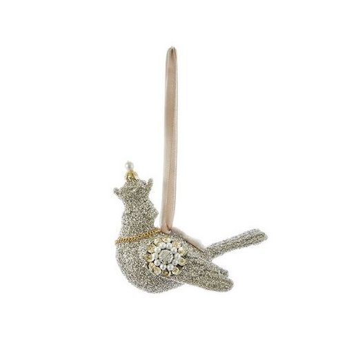 Kurt Adler Kurt Adler Glass Glitter Dove Ornament Kurt Adler Kurt Adler Glass Glitter Dove Ornament
