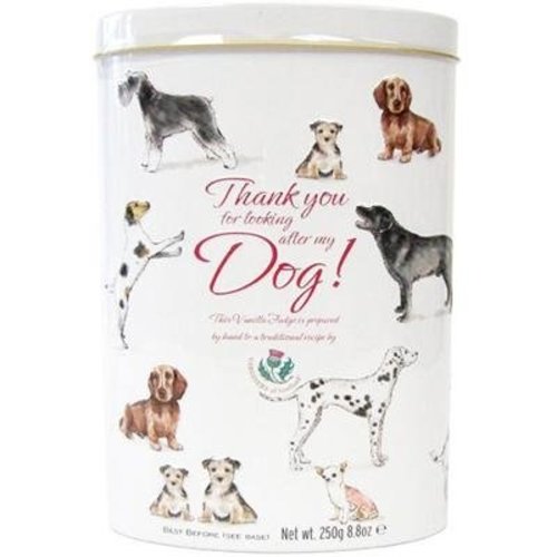 Gardiners of Scotland Gardiners Thank You Vanilla Fudge Tin - Dog Gardiners of Scotland Gardiners Thank You Vanilla Fudge Tin - Dog