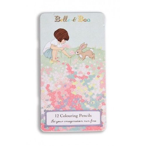 Belle & Boo Colored Pencil Tin Belle & Boo Colored Pencil Tin