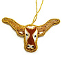 St. Nicolas Texas Longhorn Head Ornament