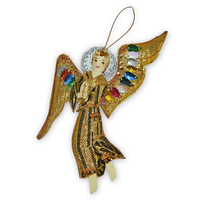 St. Nicolas St. Brides Angel Ornament (2 wings)