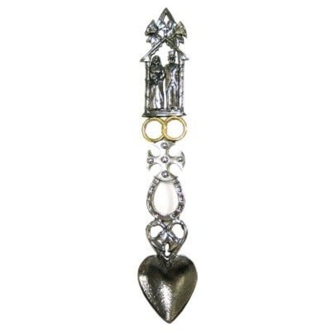 A E Williams Pewter Lovespoon - Large
