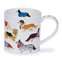 Orkney Dashing Dogs Corgi Mug