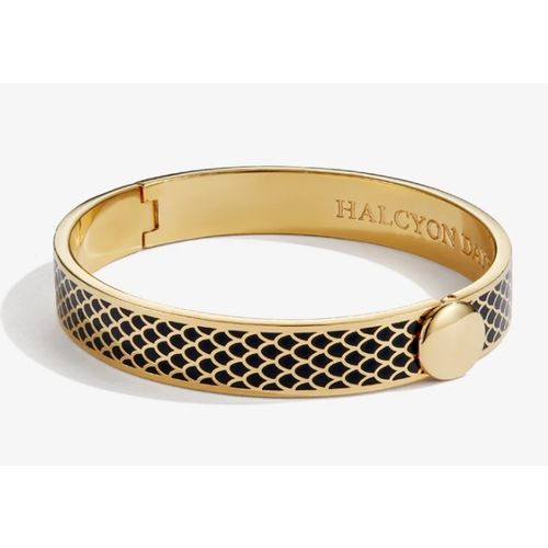 Halcyon Days Halcyon Days Salamander Bangle - Black and Gold Halcyon Days Halcyon Days Salamander Bangle - Black and Gold
