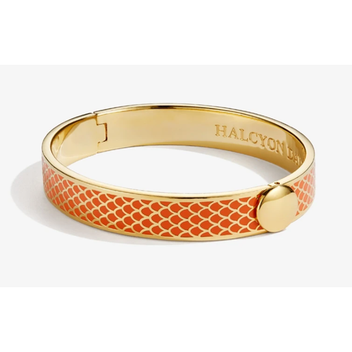 Halcyon Days Halcyon Days Salamander Bangle - Orange and Gold Halcyon Days Halcyon Days Salamander Bangle - Orange and Gold
