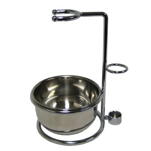 Crowley & Tosh Crowley & Tosh Razor & Brush Stand with Bowl Crowley & Tosh Crowley & Tosh Razor & Brush Stand with Bowl
