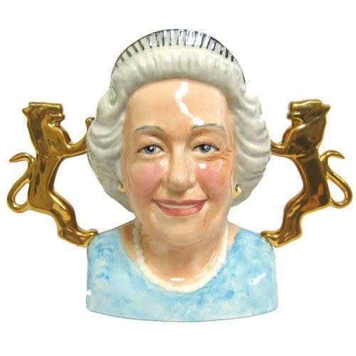 Bairstow Manor Pottery Diamond Jubilee Queen Bust Bairstow Manor Pottery Diamond Jubilee Queen Bust
