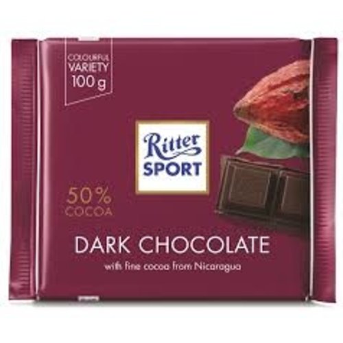 Ritter Sport Ritter Sport 50% Dark Chocolate Ritter Sport Ritter Sport 50% Dark Chocolate