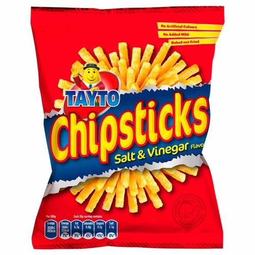 Tayto N.I. Tayto Chipsticks - Salt and Vinegar Tayto N.I. Tayto Chipsticks - Salt and Vinegar