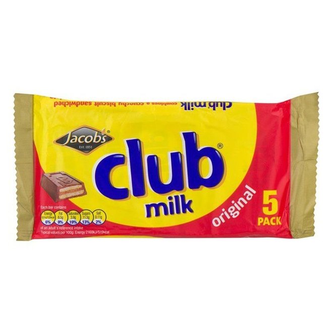 Club Milk Chocolate 5pk