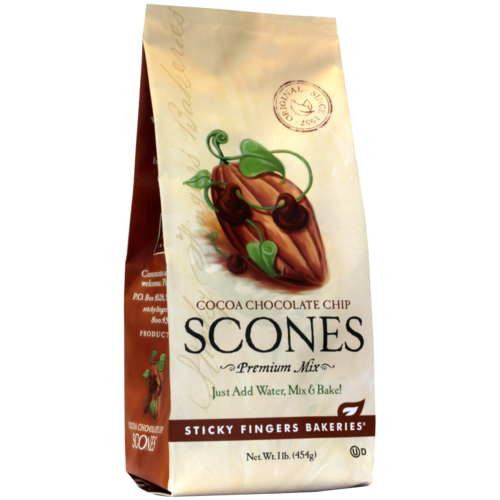 Sticky Fingers Sticky Fingers Cocoa Chocolate Chip Scone Mix Sticky Fingers Sticky Fingers Cocoa Chocolate Chip Scone Mix