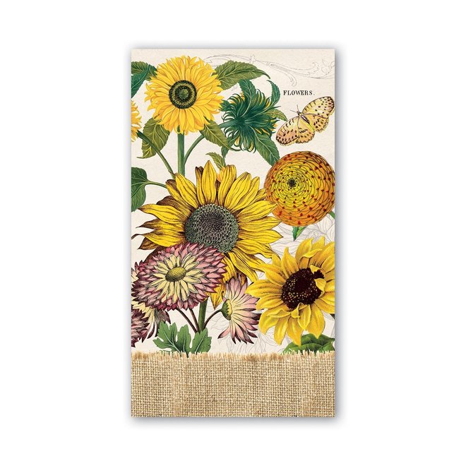 Michel Sunflower Paper Hostess Napkins