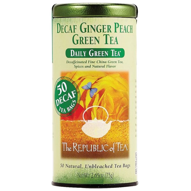 Republic of Tea Decaf Ginger Peach Green