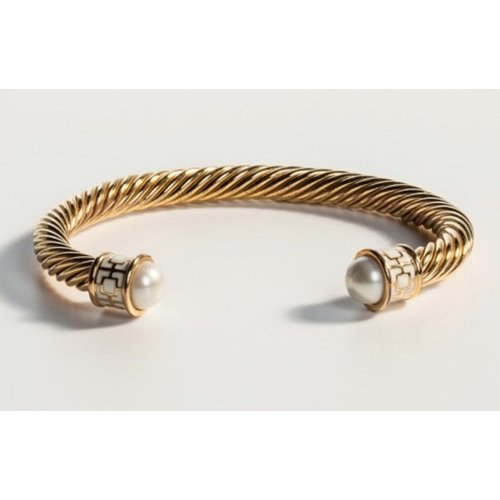 Halcyon Days maya-cream-gold-torque Halcyon Days maya-cream-gold-torque