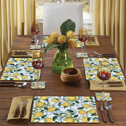 Seville Lemon 4 pack placemats Seville Lemon 4 pack placemats