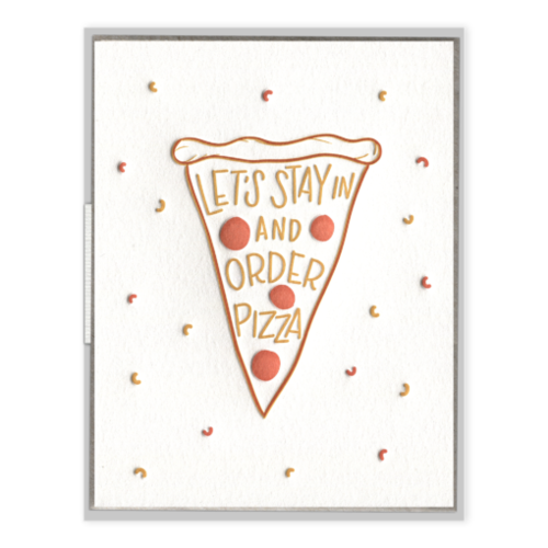 Stay in For Pizza Card Stay in For Pizza Card