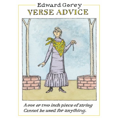 Pomegranate Edward Gorey Verse Advice Notecards Pomegranate Edward Gorey Verse Advice Notecards