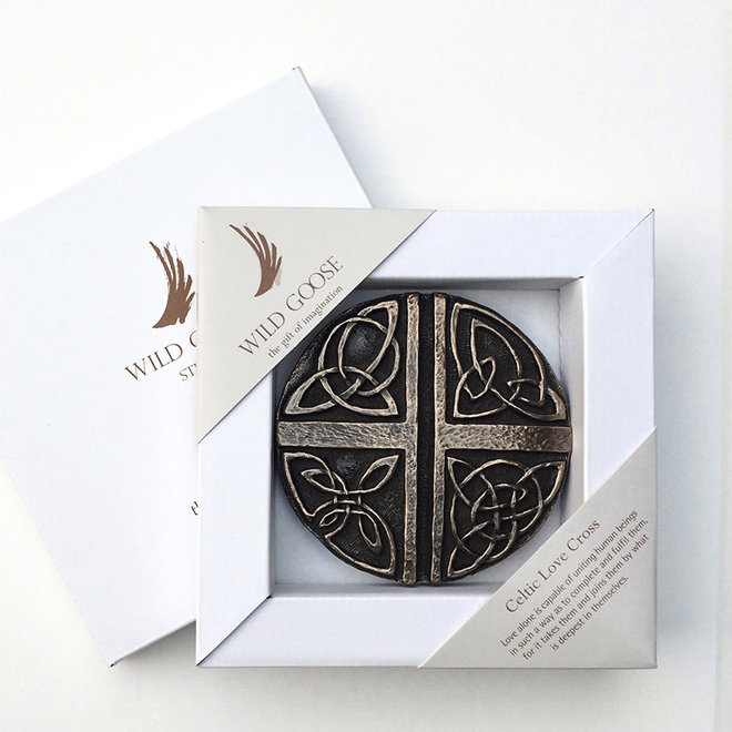 Wild Goose Celtic Love Cross Boxed