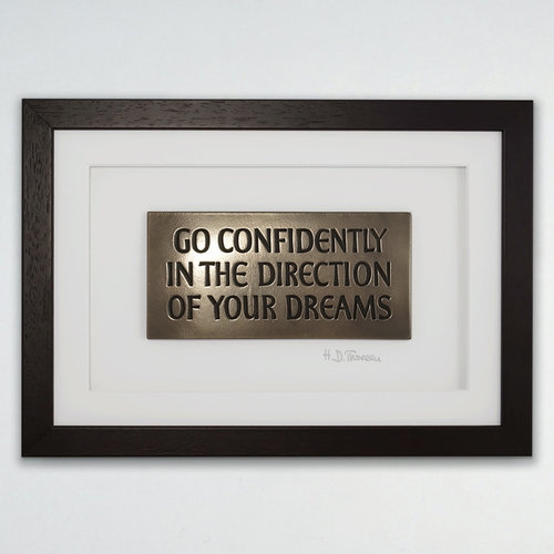 Wild Goose Go Confidently in the Direction of Your Dreams Wall Plaque Framed Wild Goose Go Confidently in the Direction of Your Dreams Wall Plaque Framed