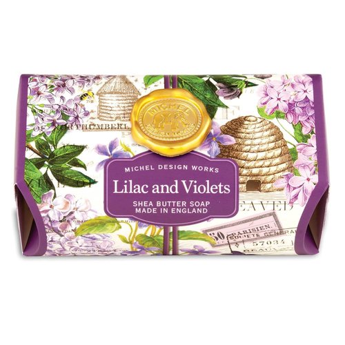 Michel Design Works Lilac and Violets Large Bath Soap Bar Michel Design Works Lilac and Violets Large Bath Soap Bar