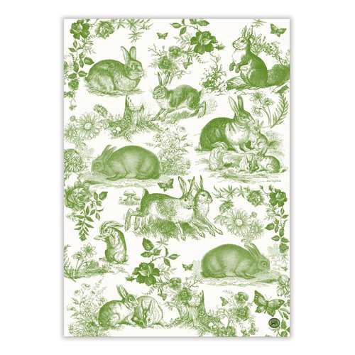 Michel Design Works Bunny Toile Kitchen Towel Michel Design Works Bunny Toile Kitchen Towel