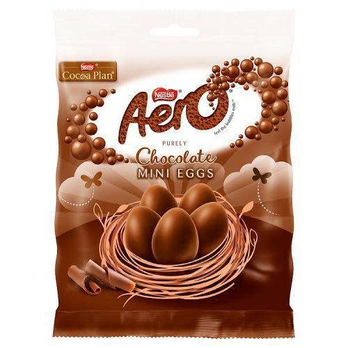 Nestle Aero Chocolate Mini Egg Bag 70g Nestle Aero Chocolate Mini Egg Bag 70g
