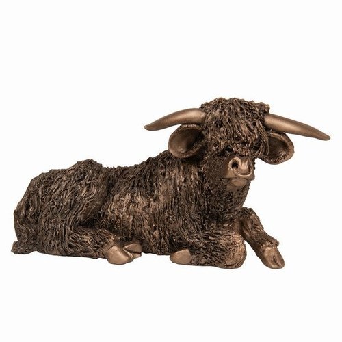 Frith Sculpture Highland Bull at Rest Frith Sculpture Highland Bull at Rest