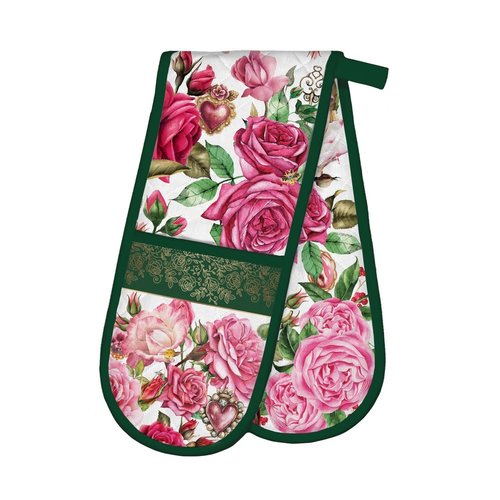 Michel Design Works Royal Rose Double Oven Mitt Michel Design Works Royal Rose Double Oven Mitt