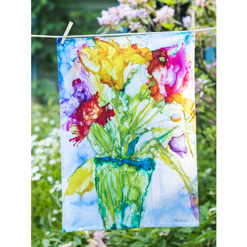 April Cornell Mosaic Bouquet tea towel April Cornell Mosaic Bouquet tea towel