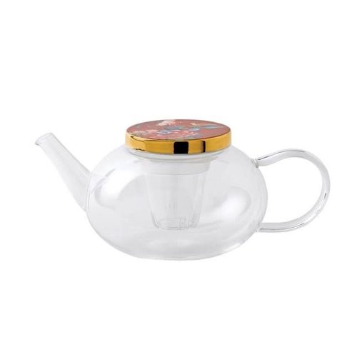 Wedgwood Paeonia Blush Glass Teapot Wedgwood Paeonia Blush Glass Teapot