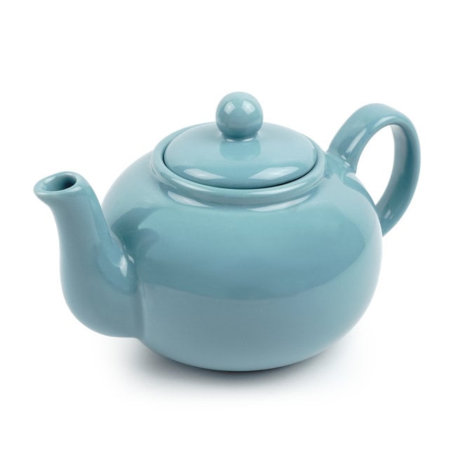 Small Stoneware Teapot, Turquoise