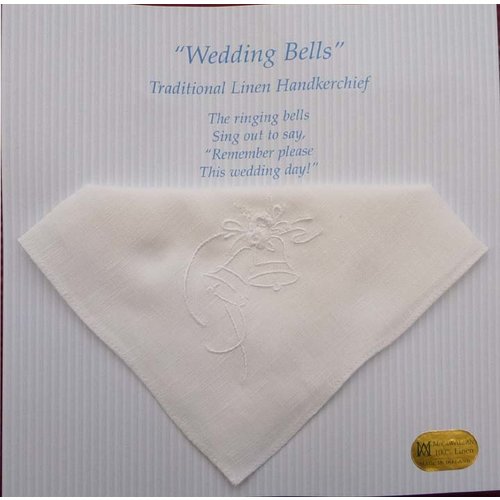 Traditional Linen Wedding Bells Embroidery Traditional Linen Wedding Bells Embroidery