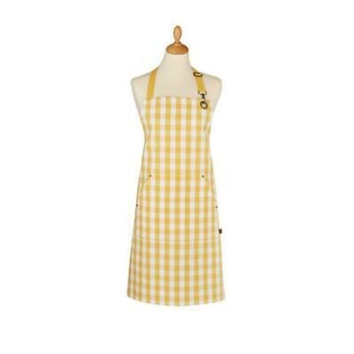 Ulster Weavers Apron Cotton Yellow Gingham Ulster Weavers Apron Cotton Yellow Gingham