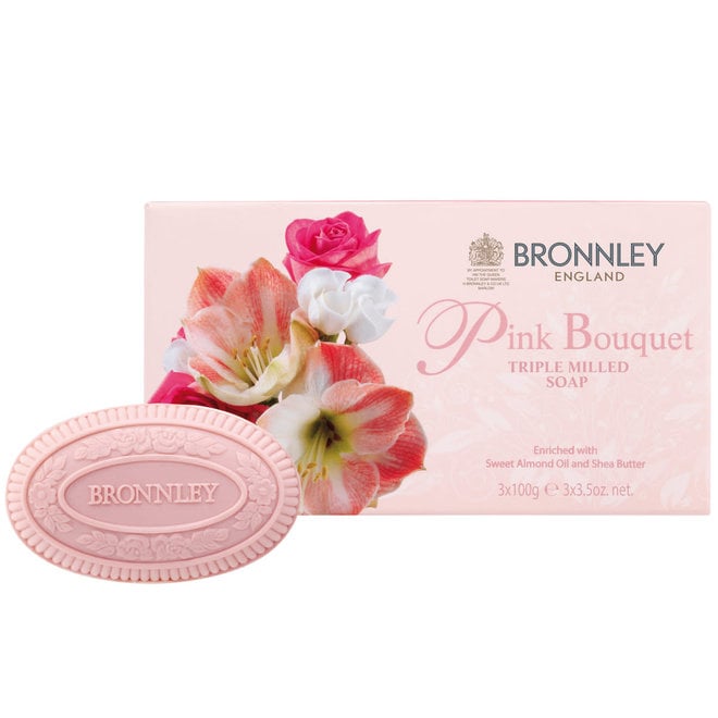 Pink Bouquet Luxury English Soap Set