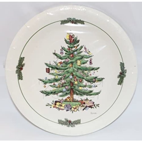 Spode 8 Coated Luncheon/Dessert Plates - Christmas Tree Spode 8 Coated Luncheon/Dessert Plates - Christmas Tree