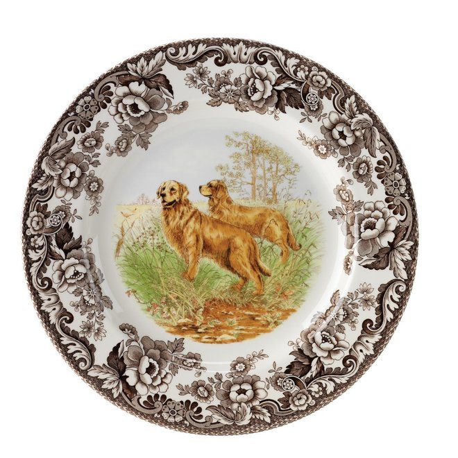 Woodland Dinner Plate (Golden Retriever)