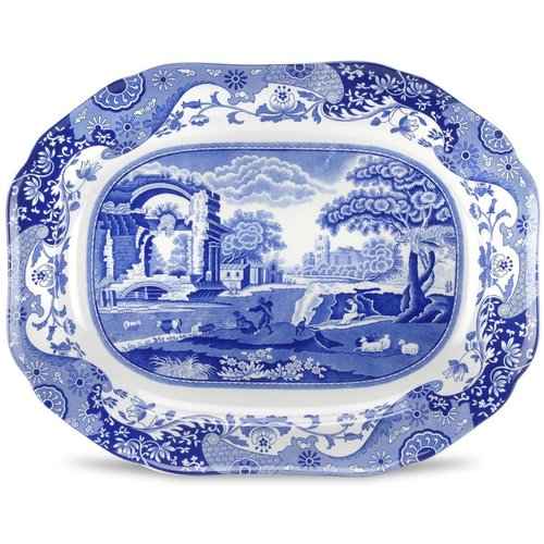 Spode Spode Blue Italian Oval Platter 35cm Spode Spode Blue Italian Oval Platter 35cm