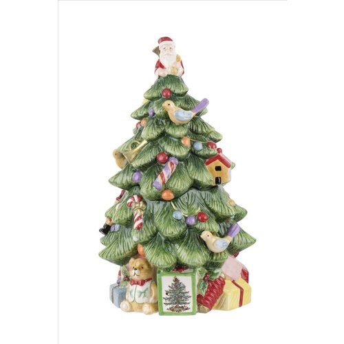 Spode Christmas Tree Shaped Cookie Jar Spode Christmas Tree Shaped Cookie Jar