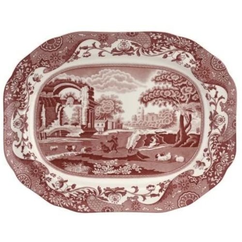 Spode Cranberry Italian Oval Platter Spode Cranberry Italian Oval Platter