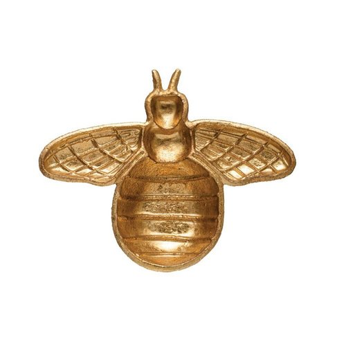 Cast Iron gold decorative bee tray Cast Iron gold decorative bee tray