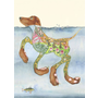 Watercolor Doggy-Paddle Greeting Card