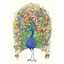 Watercolor Peacock Greeting Card