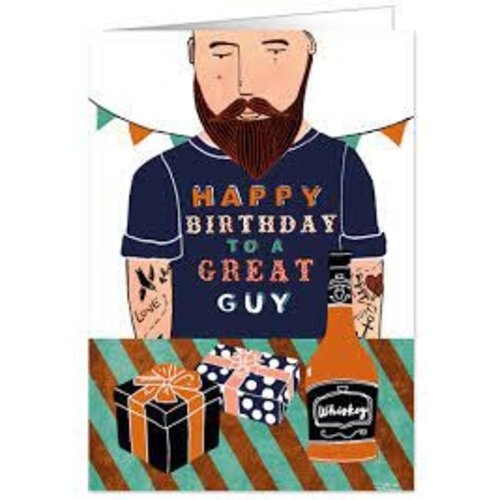 Quire Happy Birthday to a Great Guy Card Quire Happy Birthday to a Great Guy Card