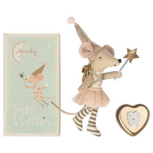 Maileg Big Sister Tooth Fairy Mouse With Metal Box Maileg Big Sister Tooth Fairy Mouse With Metal Box